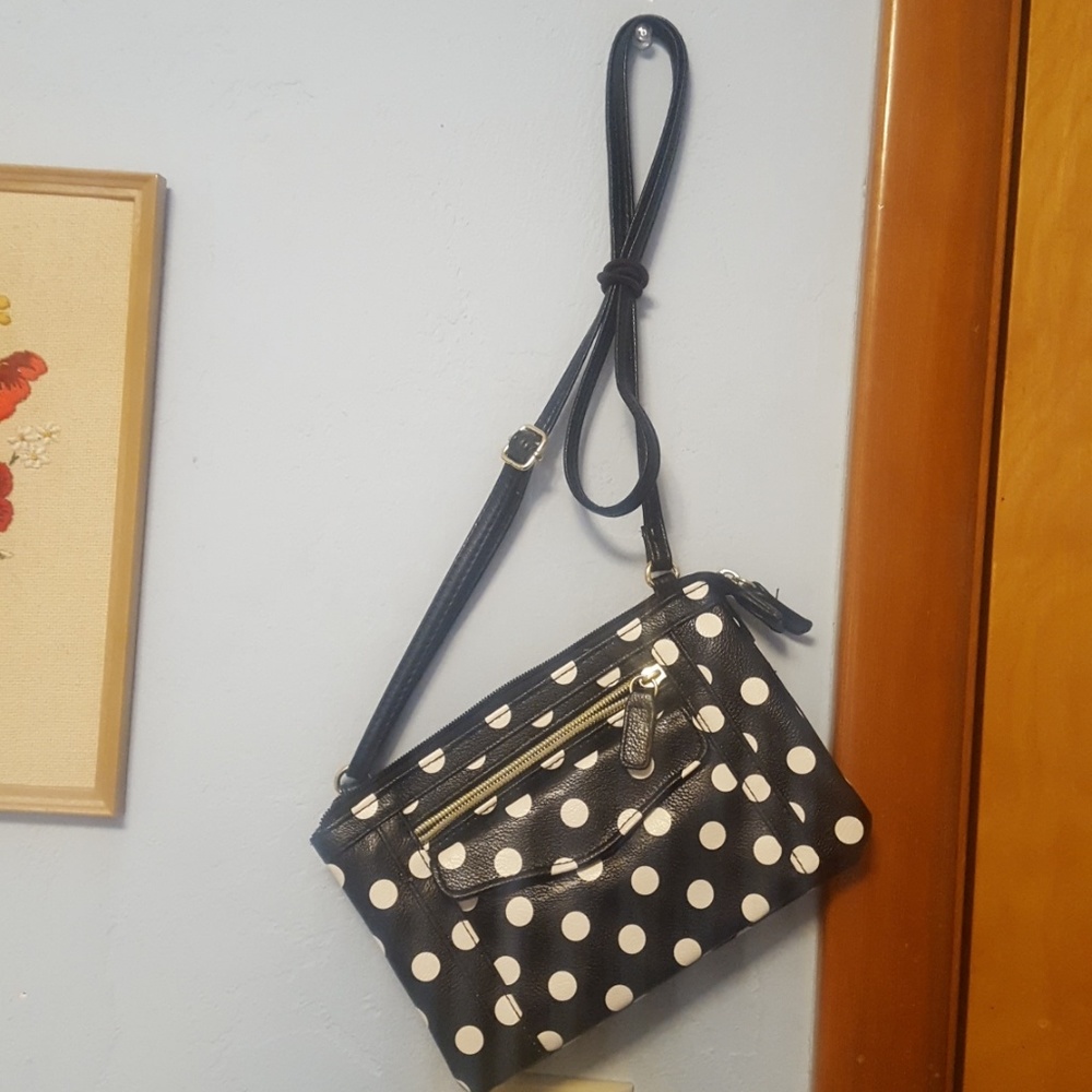 Polka Dot Cross Body Purse